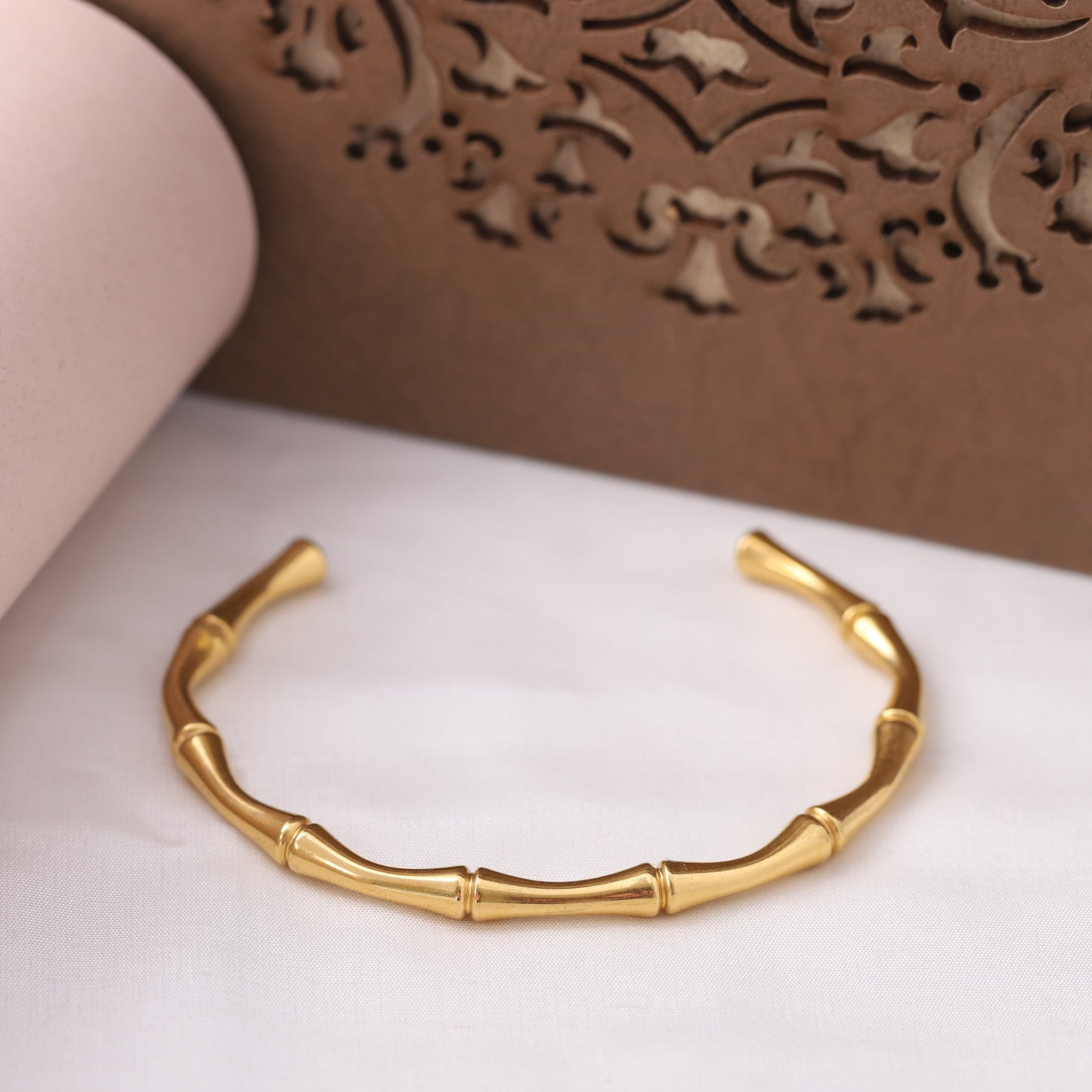 Bamboo style kada Bracelet