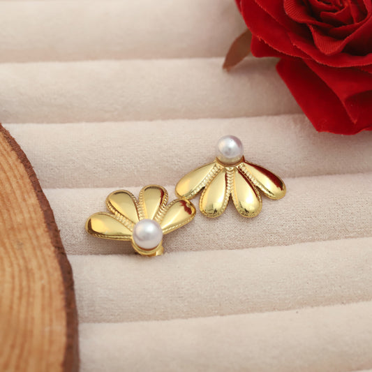 Pearl flora Earrings