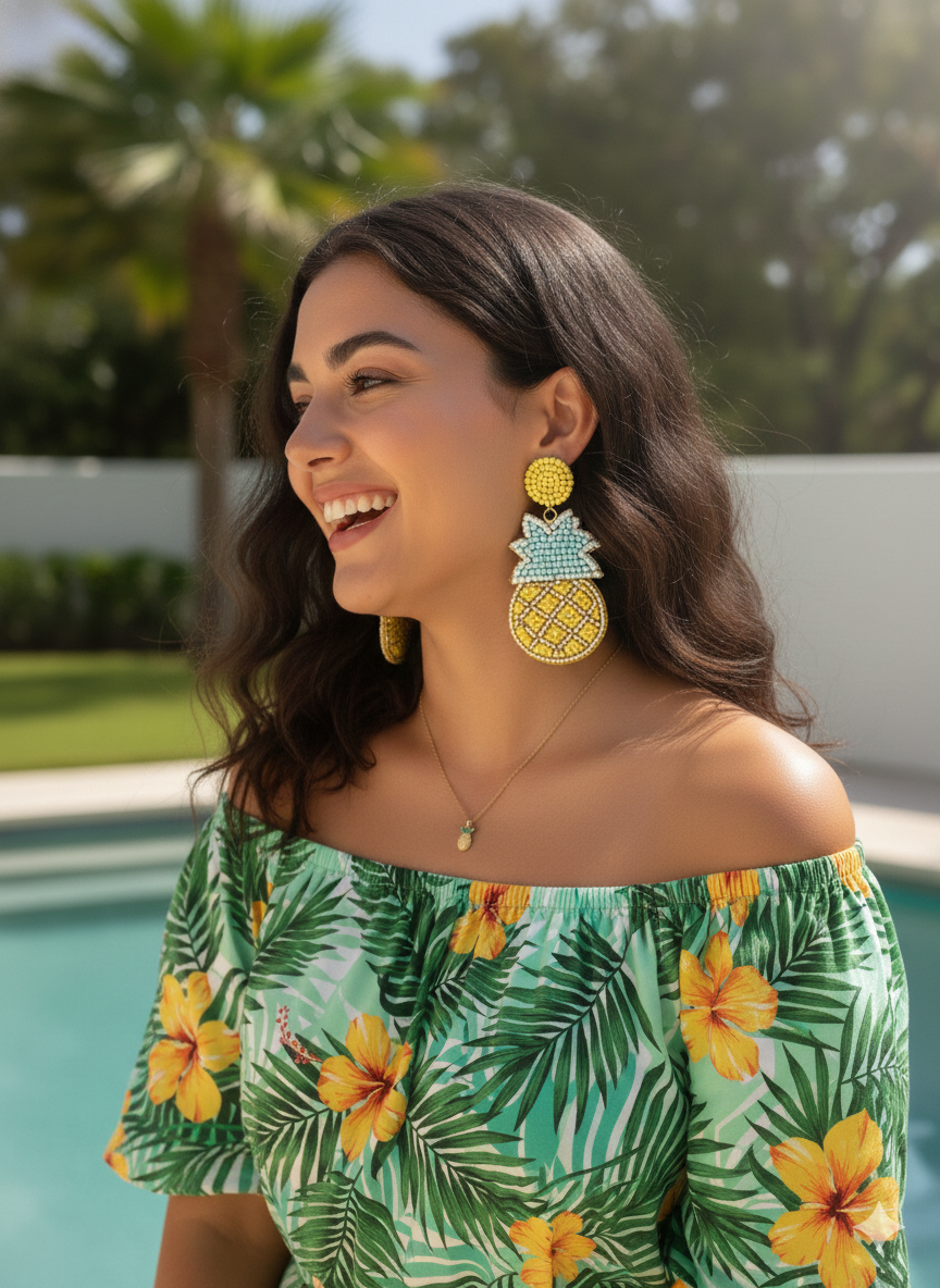 The pineapple earrings