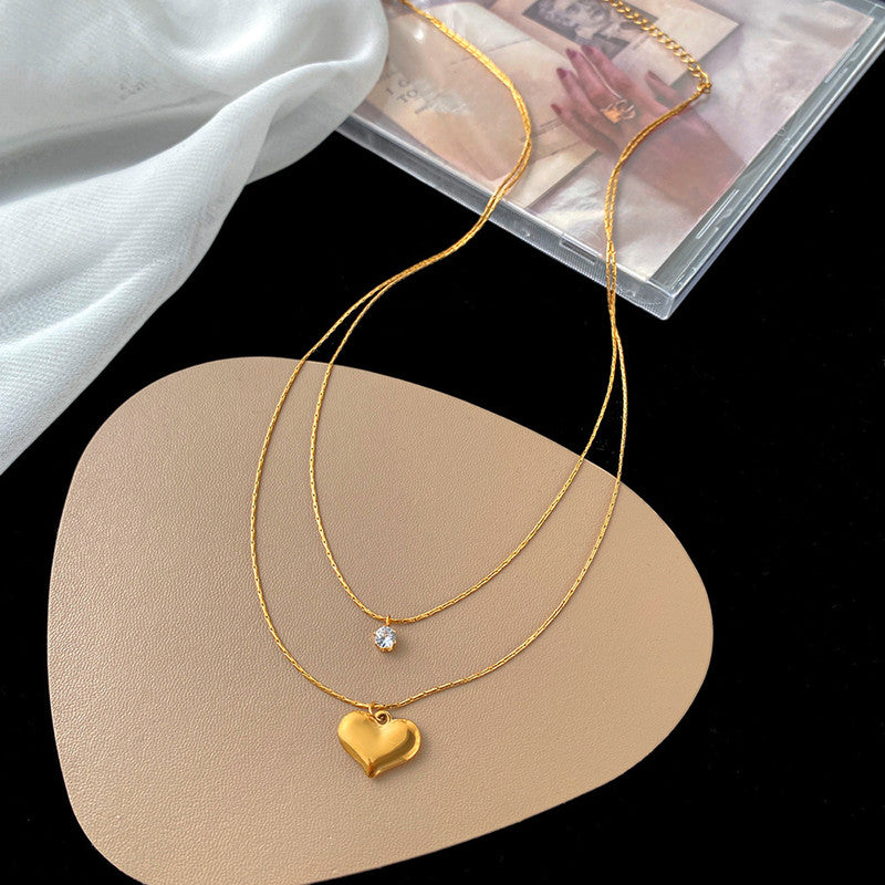 Layered heart Necklace