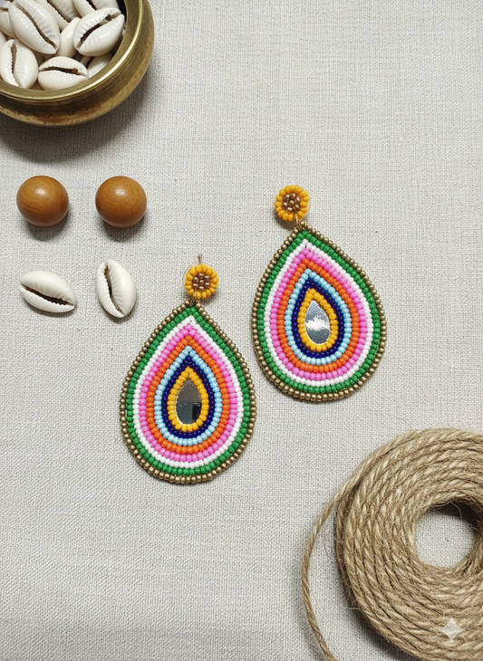 Handcrafted Rainbow earrings