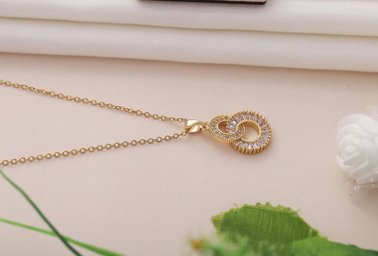 Infinity circle pendent necklace | Non allergic anti tarnish jewelry